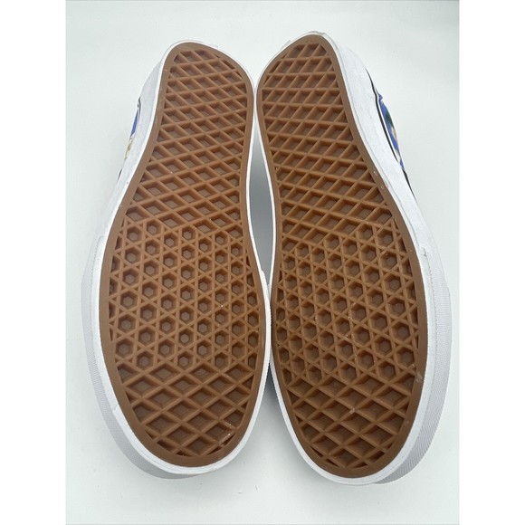 Vans Floral Lapis Blue Low Top Skate Shoes Men Size 5 Women 6.5 721356 - Picture 7 of 7